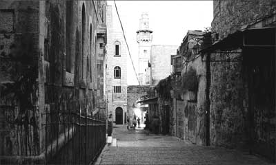 Jerusalem street in the old city, Israel