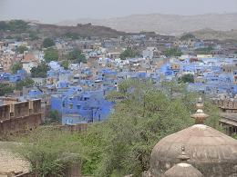 View of old town Jodphur from Meherangarh, Rajasthan, India