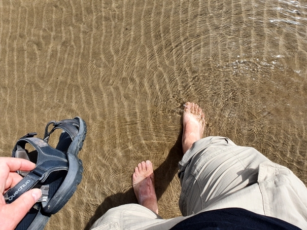 Walking on Qurm Beach